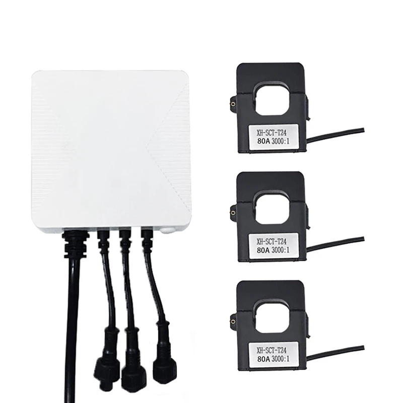 AT14 Tuya Smart Life Single 3 Phase Wifi Energy KWH Meter Power Clamp Current Transformer Power Usage Monitor