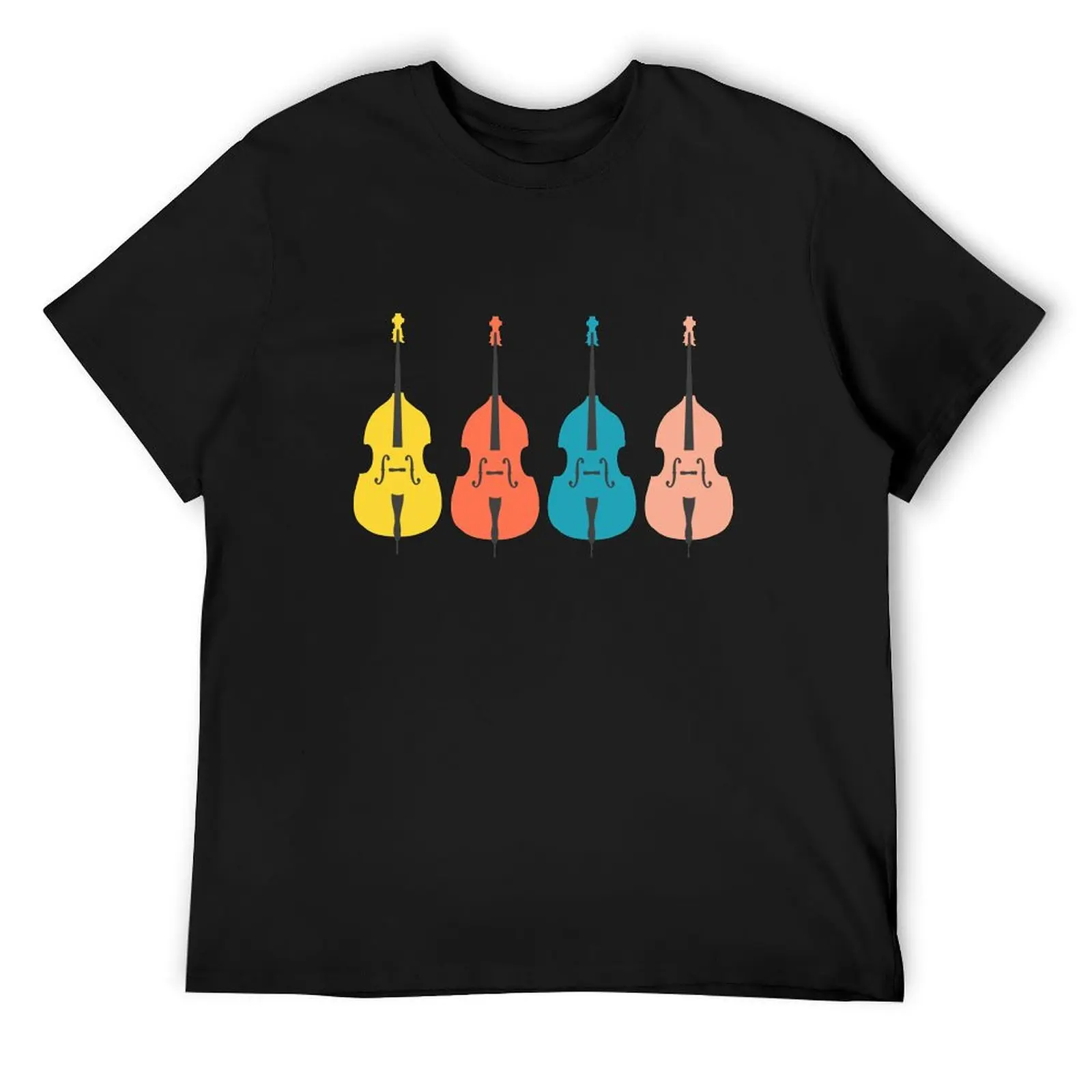 

Colourful Double Basses T-Shirt vintage t shirts sublime hippie clothes vintage black t shirts for men