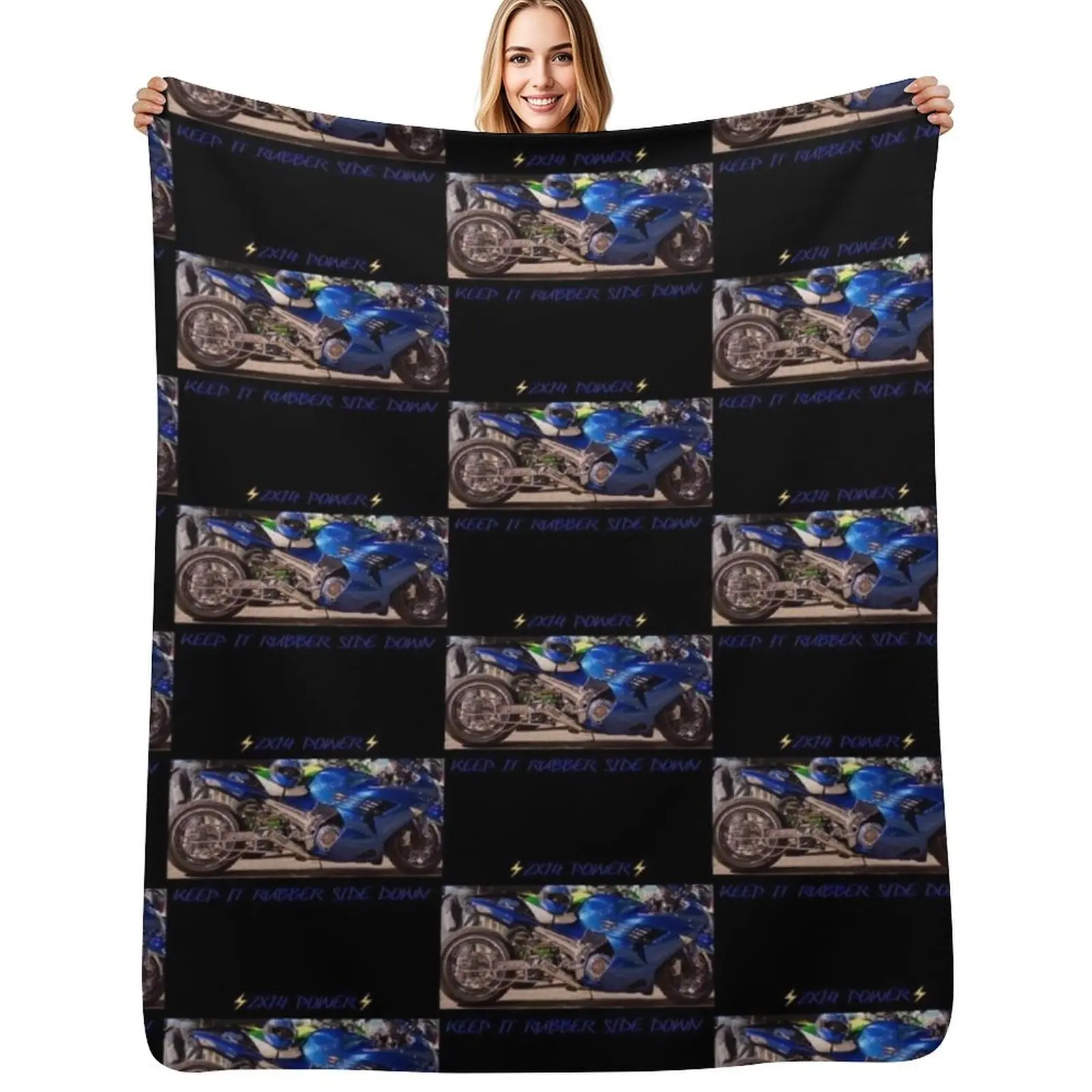 

ZX14 POWER Throw Blanket Decorative Throw Luxury Designer Camping Beach Blankets