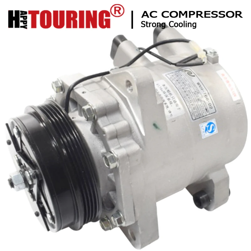 Original Auto AC Conditioning Compressor For Iveco mini bus WXH-166-D2 WXH166D2 4PK