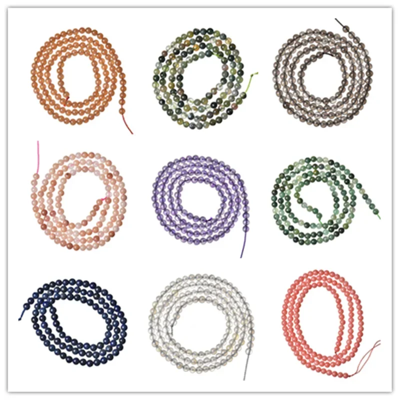Factory Wholesale 2mm3mm Beads Natural Crystal Carnelian Chalcedony Stone Charming and Lovely Small Size Beads DIY Accessories