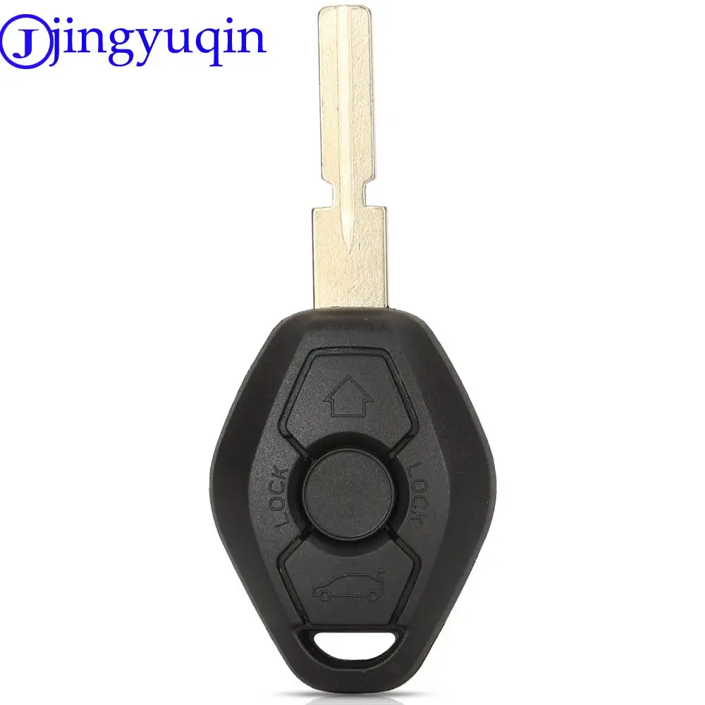 Jingyuqin Control de carcasa de llave remota de coche para BMW serie 3/5/7 sistema CAS2 868Mhz con Chip ID46 hoja HU58 HU92