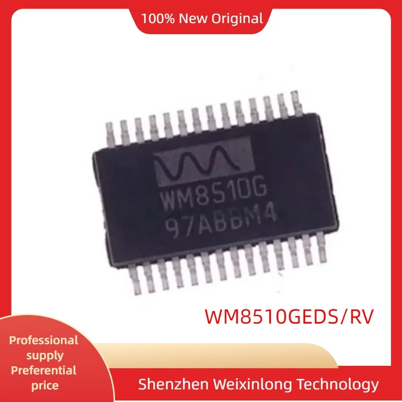 

New Original WM8510G WM8510GEDS/V WM8510GEDS/RV WM8510GEDS WM8510 or WM8517HCGED WM8517HCGED/RV SSOP-28 MONO CODEC