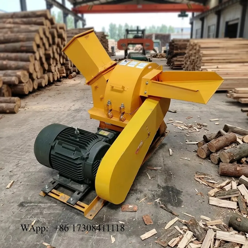 Waste furniture wood crusher Manufacturing straw wood crusher from sawdust
