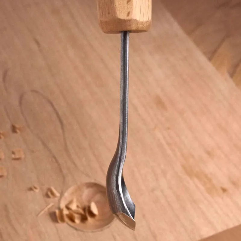 High Carbon Steel Curved Blade Spoon Carving Tool - Wood Carving Chisel