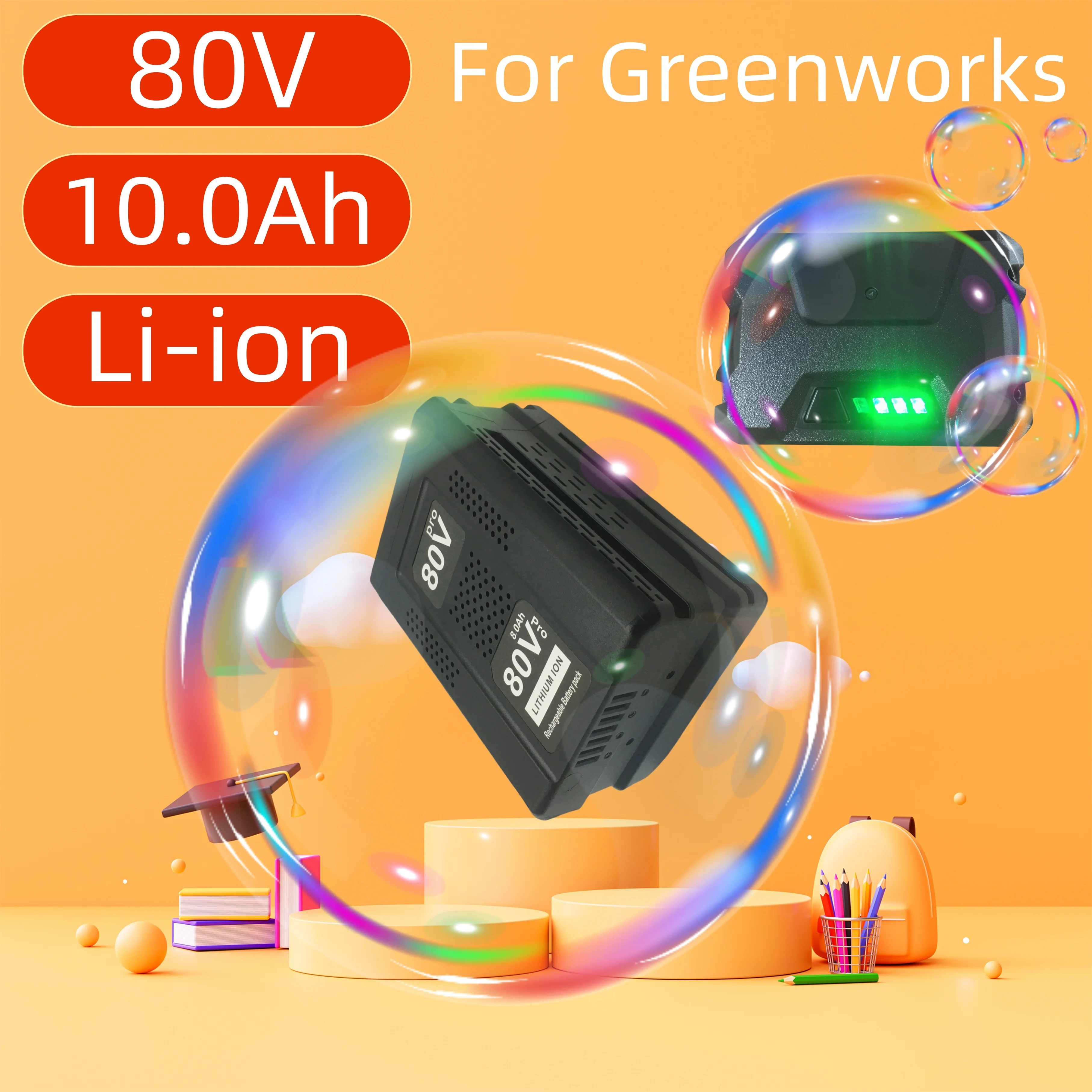 

Аккумулятор Greenworks PRO 80V 8.0Ah Safe Stable (GBA80150, GBA80200, GBA80250, GBA80300, GBA80500)