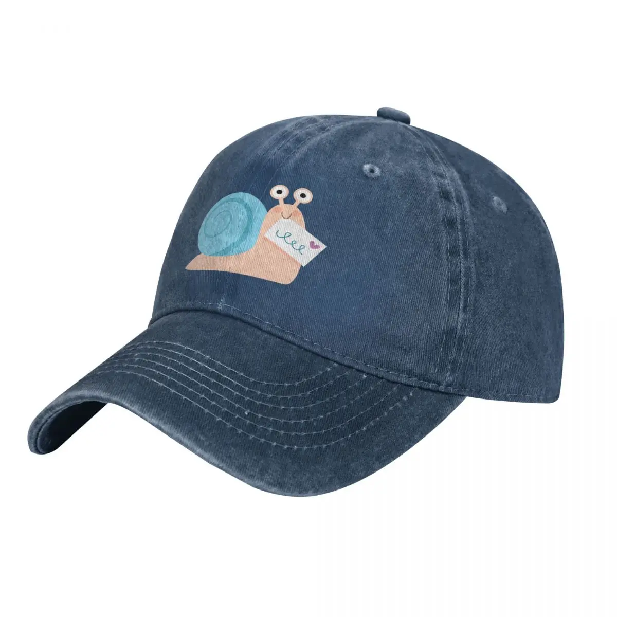 Blue snail mail Cap Cowboy Hat fluffy hat golf hat women Men's