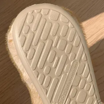 可愛卡通毛絨室內拖鞋 女式 2025 冬季柔軟加厚底棉質家居拖鞋 保暖絨面防滑家居拖鞋 8 最佳銷售 女士毛絨拖鞋 - №3