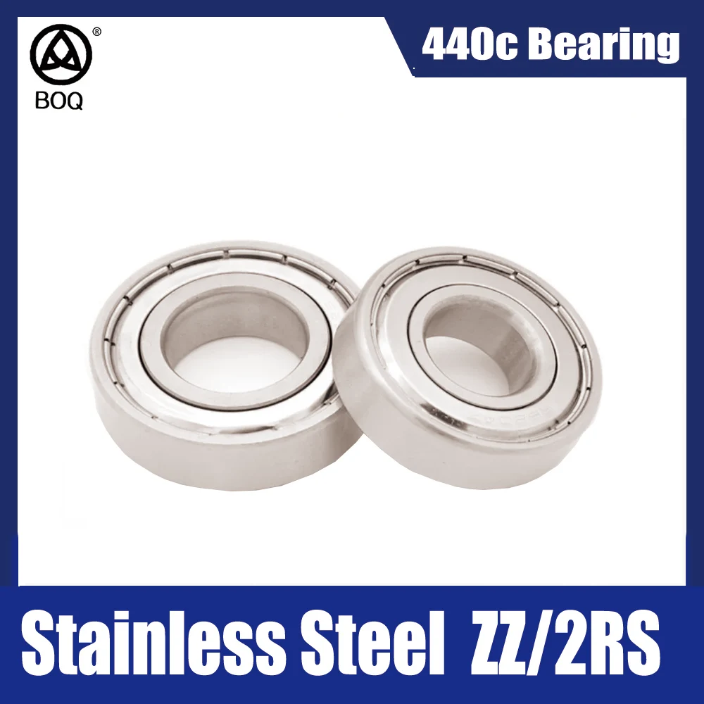 2PCS 440C Stainless Steel Bearing S6000 S6001 S6002 S6003 S6004 S6005 S6006 ZZ 2RS 304C Deep Groove Ball Bearing  Ball Bearings