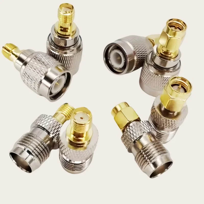 1PCS TNC to SMA Male Female Jack RF Coaxial Straight Connector Adapter RP-TNC to RP-SMA for Electronic Components Market