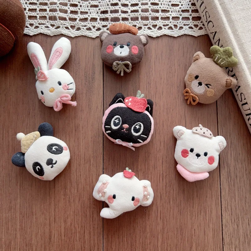 High Quality Soft Fabric Forest Animal Plush Doll DIY Apparel Trim for Shoes Hats Hair Clip Bag Pendant Portable