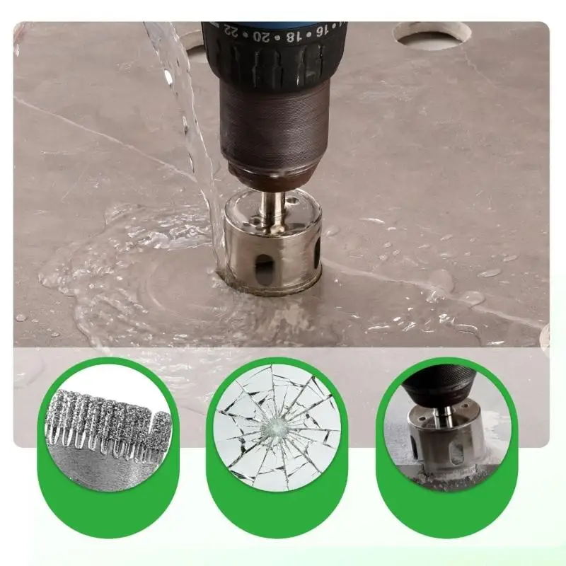 

A2BE Набор для резки отверстий с покрытием для тяжелых условий эксплуатации для фарфорового камня и мрамора с использованием с