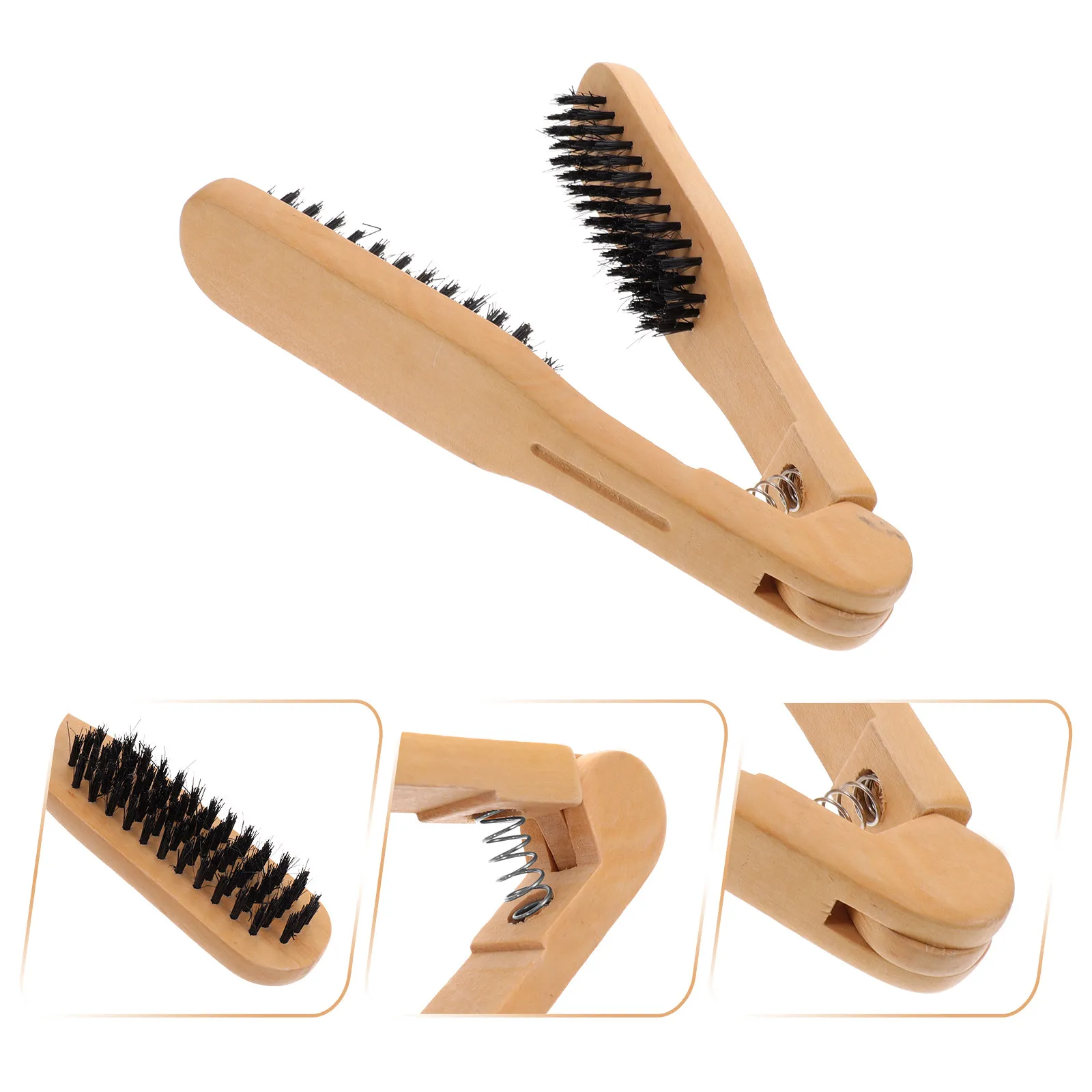 

Расческа для выпрямления волос из свиной щетины, ручная, для быстрой укладки, для здоровья кожи головы и эластичности волос, цвет хаки