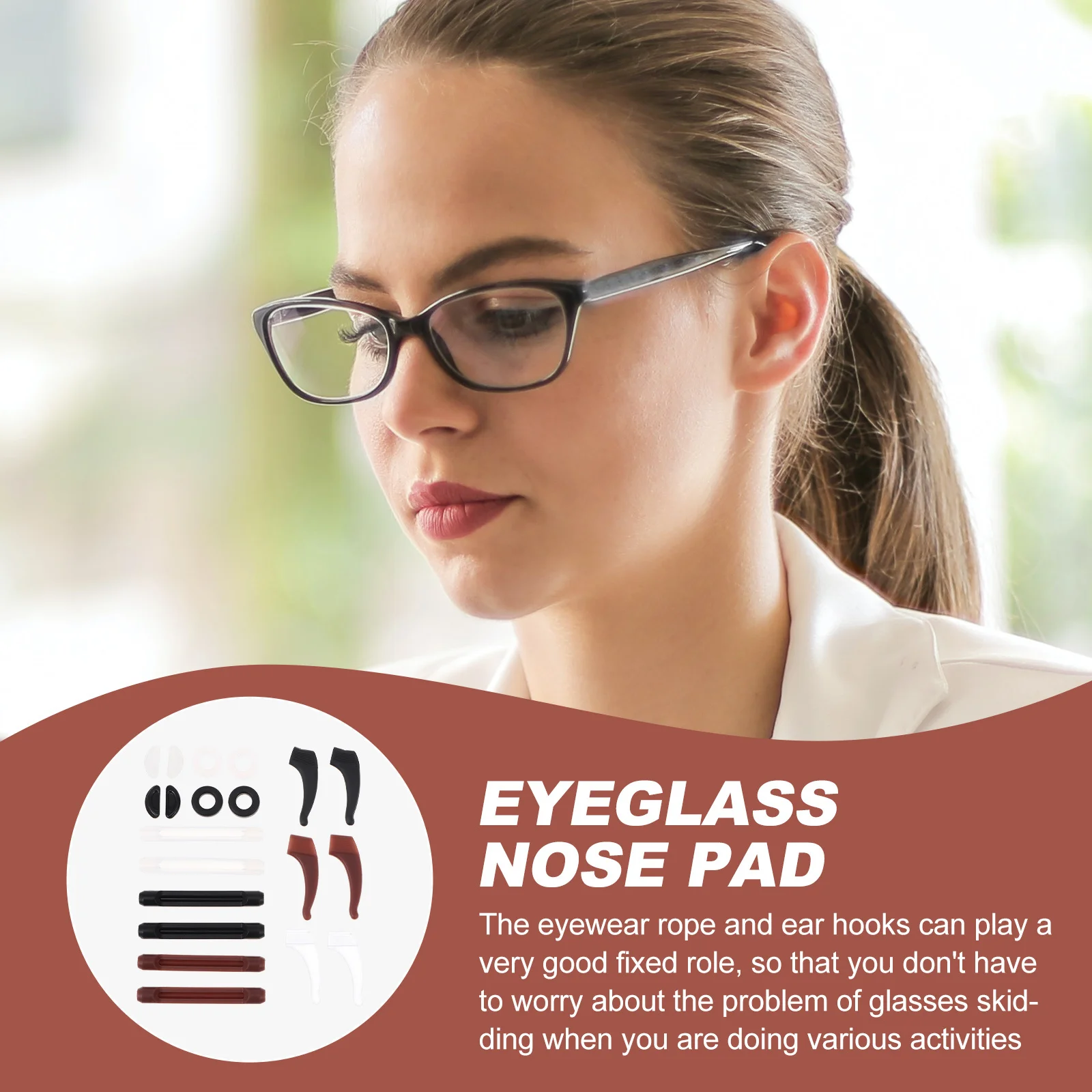 

1 Set Adjustable Silicone Eyewear Retainer Strap Non-Slip Glasses Holder For Outdoor Sports Fishing Hiking Skiing Eyewear Straps