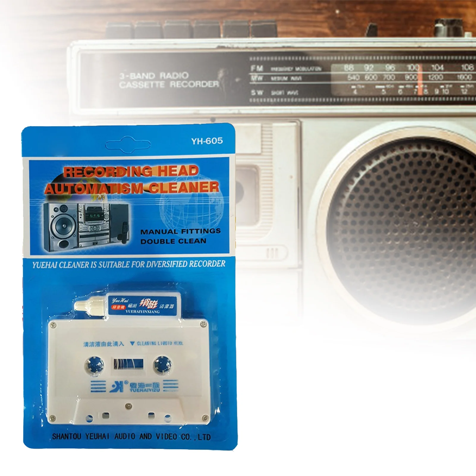 Cassette Tape Head Cleaner Demagnetizer Kits Player Deck Home Tape Player Cleaning Products Recorder Maintenance Cleaner Fluids