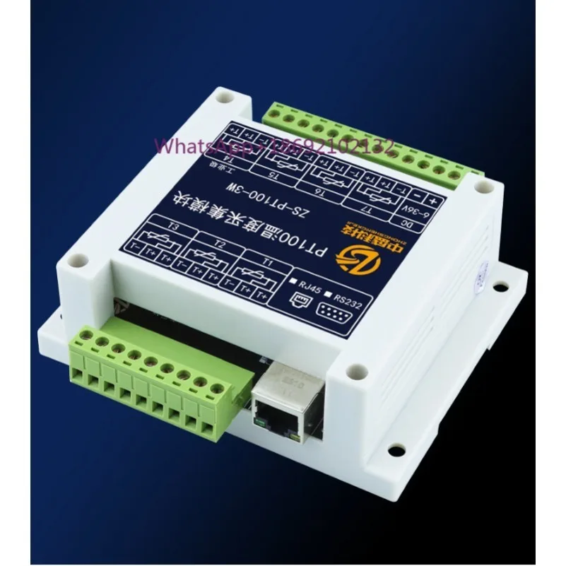 Isolated PT100 Platinum Thermal Resistance Temperature Acquisition Transmitter Module 485 Network Port CAN Isolated Industrial
