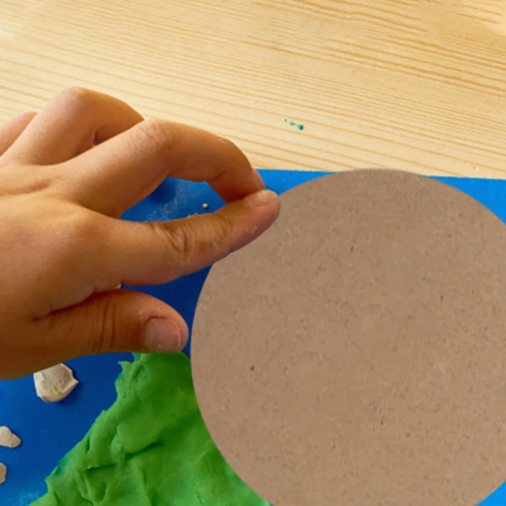 

10 Pcs Backing Board Lightweight DIY Wood Decors for Pottery Craft Projects Clay Board For Pottery Small Round Shape