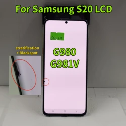 Super Amoled Per Samsung S20 G980 G980f G980f/ds Display LCD Con Cornice Touch Screen Digitale Assemblaggio Display S20, Con Difetto