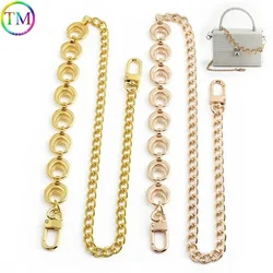 K Gold Moon Shape Aluminum Bag Chain Replacement Parts Accessories For Hand-Woven Shoulder Handbag DIY Handmade Detachable Strap