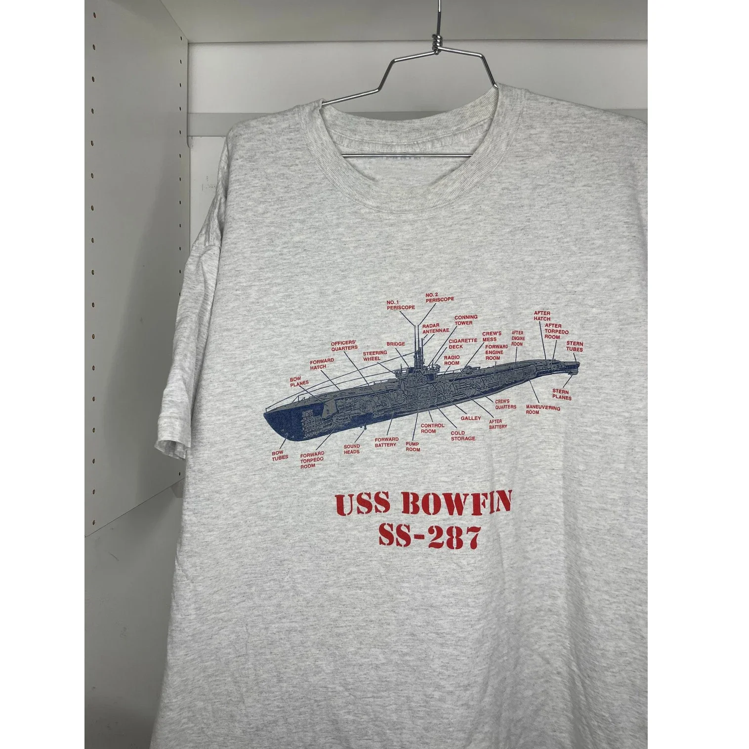 USS Bowfin SS/AGSS-287 Balao-class Submarine T-Shirt 100% Cotton O-Neck Summer Short Sleeve Casual Mens T-shirt Size S-3XL