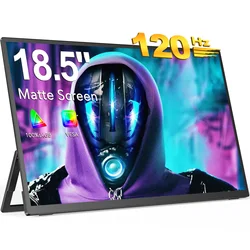 EVICIV 120hz Portable Gaming Monitor 18.5 inch 100% sRGB 1080P with VESA & Stand 180° Adjustable Ultra-Slim IPS HDR Display