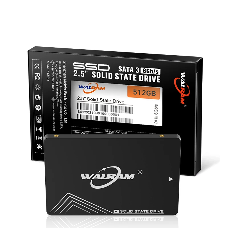 WALRAM 5Pcs/10Pcs Sata3 Ssd 240Gb 2.5 SSD 120GB 128GB 256GB 500GB ฮาร์ดดิสก์ไดรฟ์ภายในสำหรับแล็ปท็อป