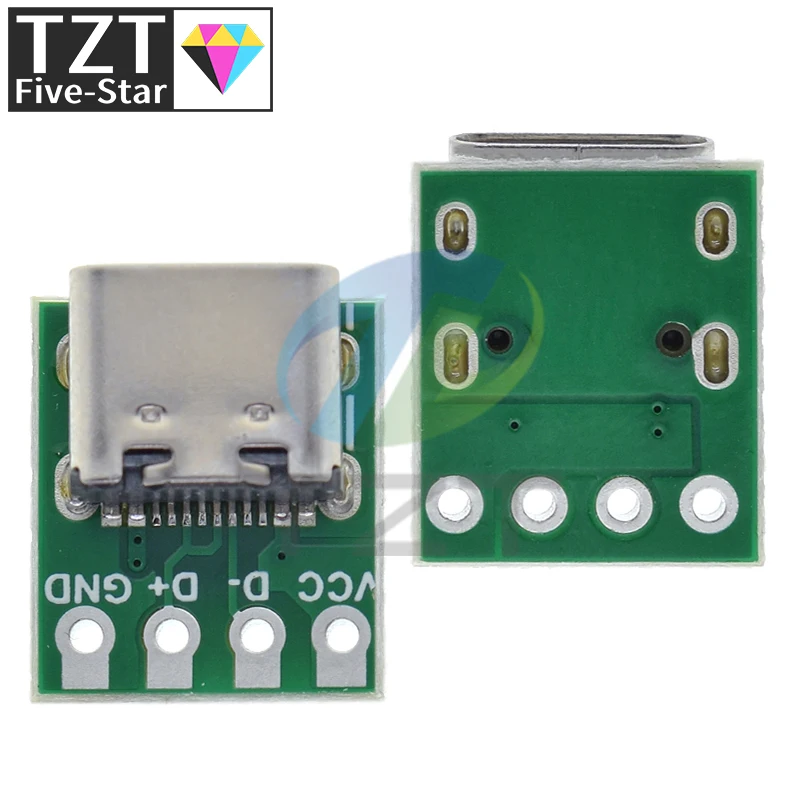 1/5/10Pcs USB 3.1 Type C Connector 16 Pin Test PCB Board Adapter 16P Connector Socket For Data Line Wire Cable Transfer