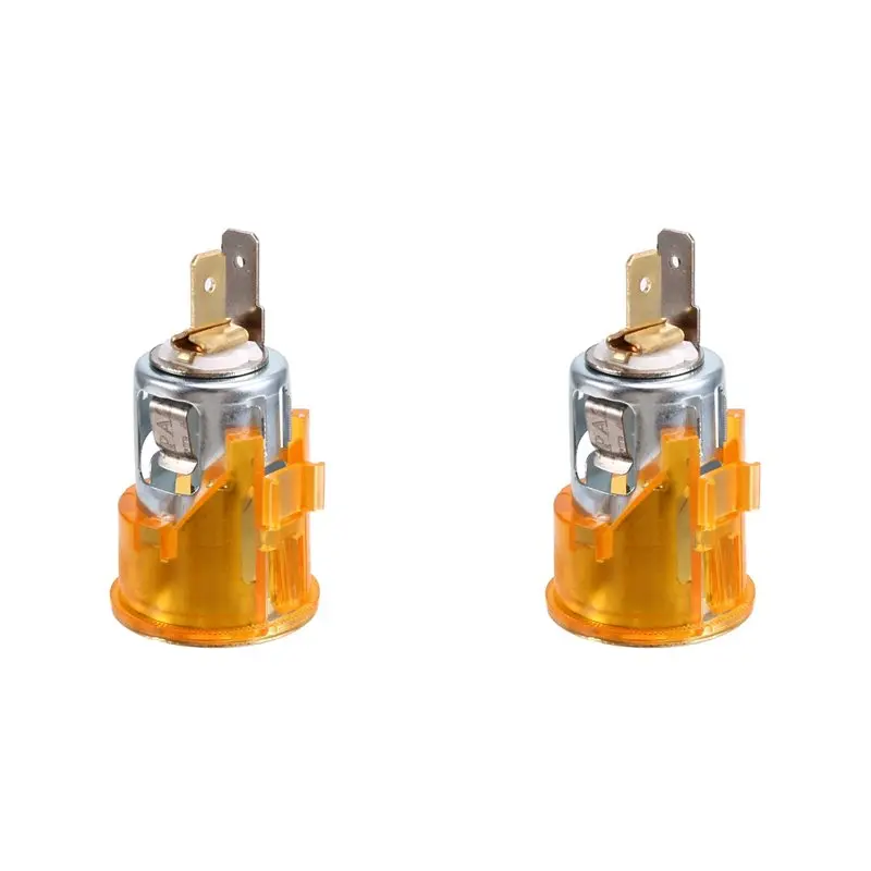 L10A 2X Car Cigarette Lighter Base Cigarette Lighter Socket Plug Elements Bezel 51167052720 For MINI Car Accessories