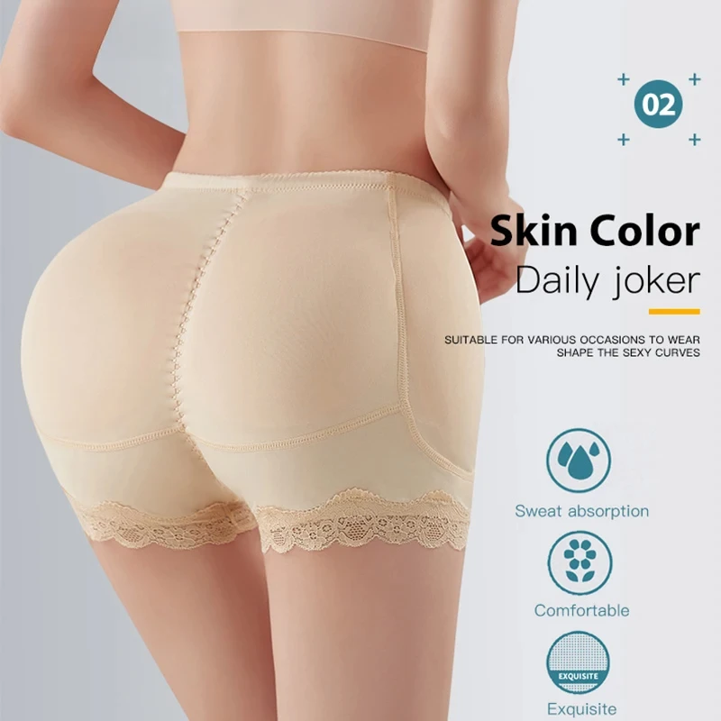 Body Shaper Underwear With Hips Pads Filler Sexy Big Butt Enhancer Control Panties Belly Smooth Shapewear Fake Buttock Plus Size