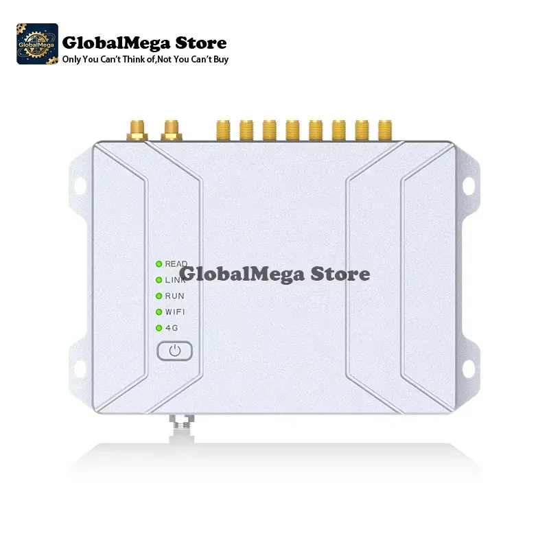 2026 Latest UHF RFID Reader 860-960MHz Long Range Passive RFID Scanner for Android OS with 8 Antenna Ports Warehouse