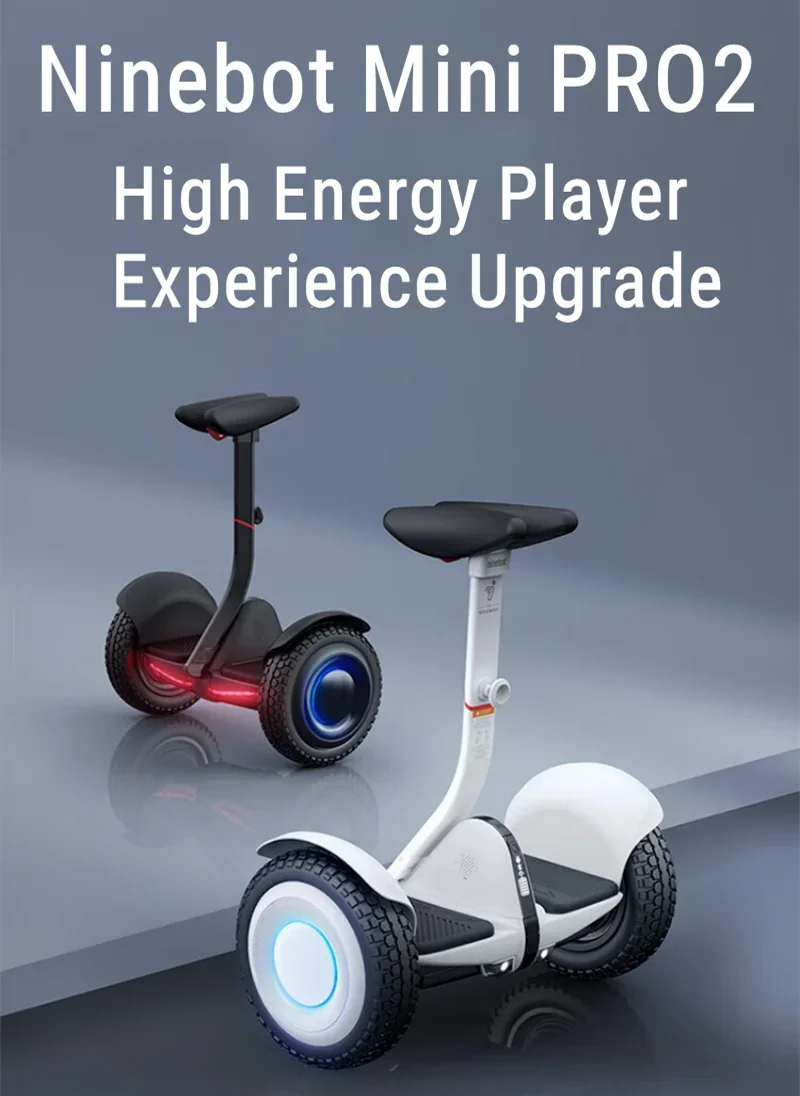 EU Stock Ninebot By Segway Mini Pro2 Self-Balancing Electric Scooter 18km/h Speed 30km Range Portable Compatible with Gokart kit