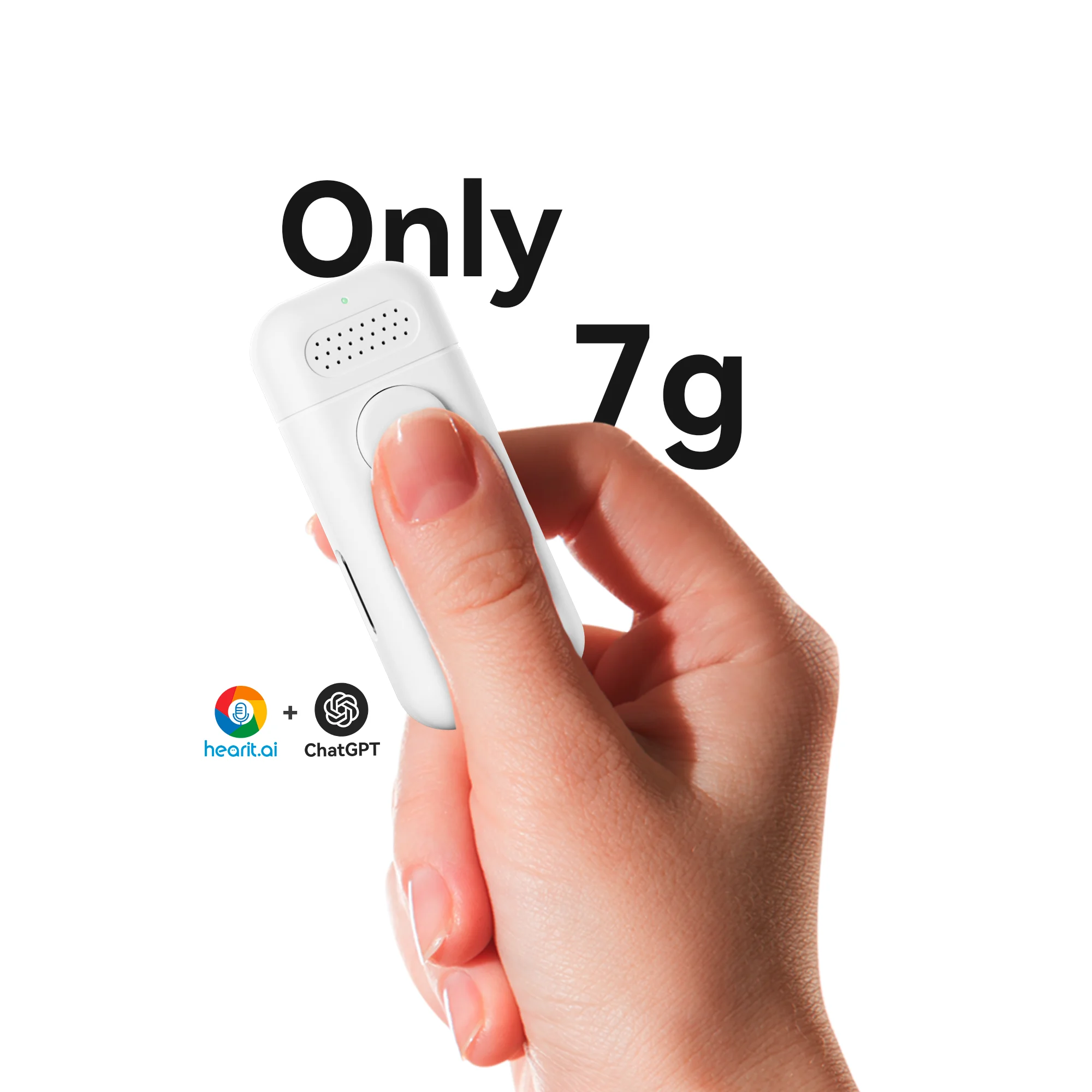 Microfone Smart Voice AI ChatGPT de alta demanda com bateria de longa duração para inspeção de campo e uso no varejo