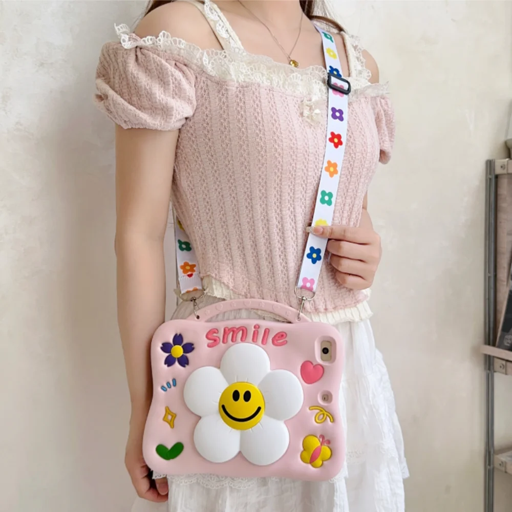 Kids Case for Huawei Honor pad X9A 11.5 inch X8a 11 X8A Matepad T10S 10.1 T10 9.7" Cute Cartoon Sunflower Stand Tablet Cover view 6