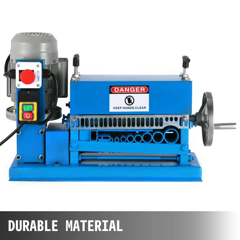 HXSMS-038BXJ Automatic Copper Electric Wire Stripping Machine 0.37kW 110V Scrap Wire Stripper 1.5-38mm Cable Diameter
