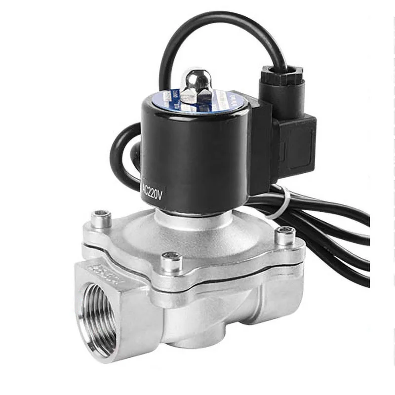 fonte valvula solenoide normalmente fechado a prova dagua valvulas solenoides para underwater 220v 110v 24v 12v 24v aco inoxidavel 01