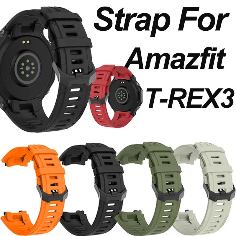 Correa de silicona para reloj inteligente Amazfit T-REX 3, correa deportiva T-Rex3 con accesorio de herramienta de correa