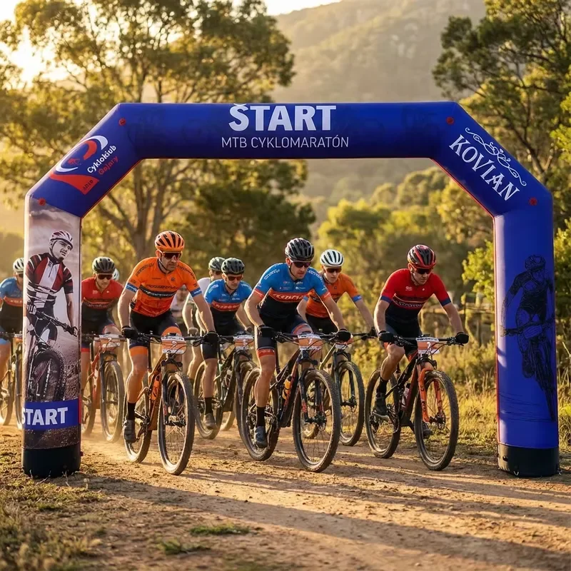 Sports Event Custom logo Angular Inflatable Marathon Start Finish Entrance Gate Inflatable Arch Custom for Outdoor Mountain