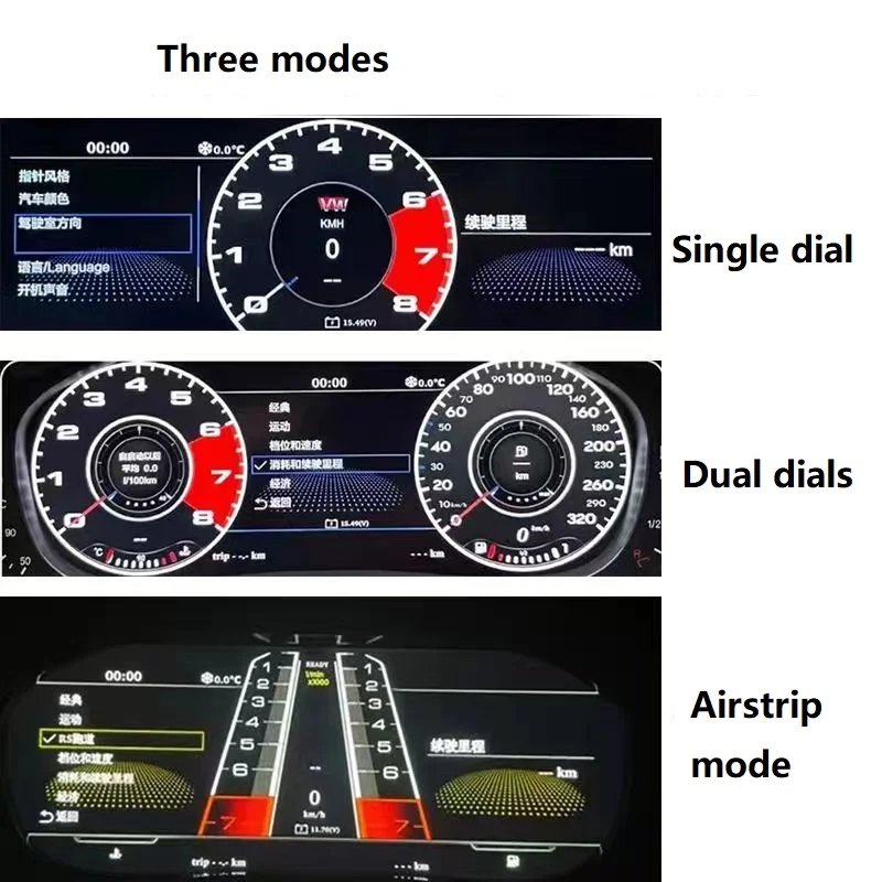 LCD Digital Cluster Für Audi A4L A4 A5 Q5 SQ5 S4 RS4 S5 RS5 2008-2018 Dashboard Kristall Panel virtuelle Cockpit Tachometer