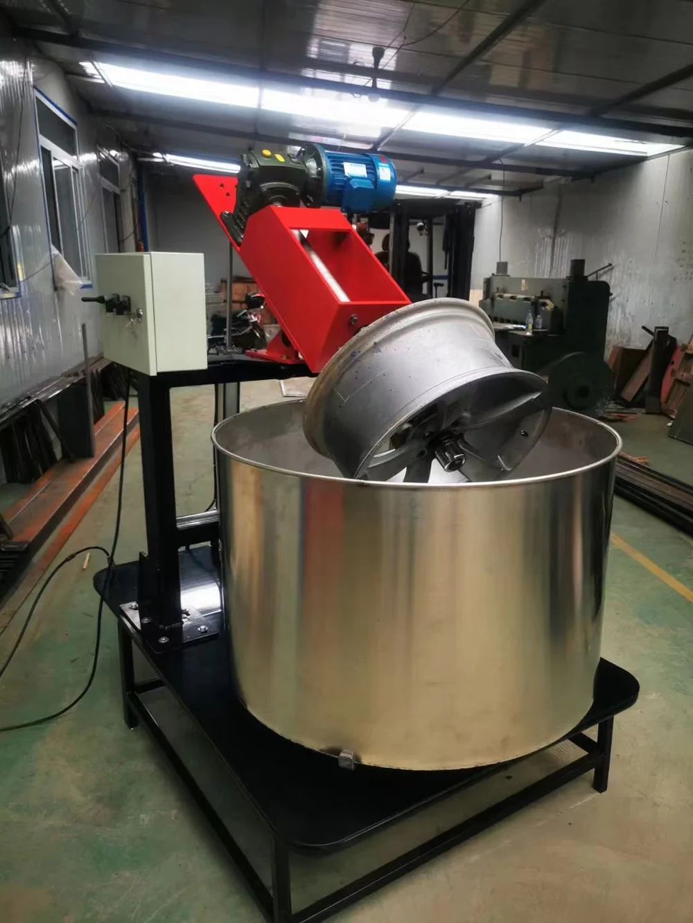 Automatic Rims Polishing Machine Easy to Operate Car Wheel Surface Grinding Finishing Machine