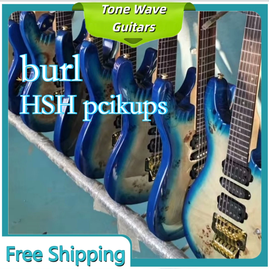 Burl STSS TONG-w-Electric Guitar Double Shake Gold Piece Newcomer Guitar Studio Recording