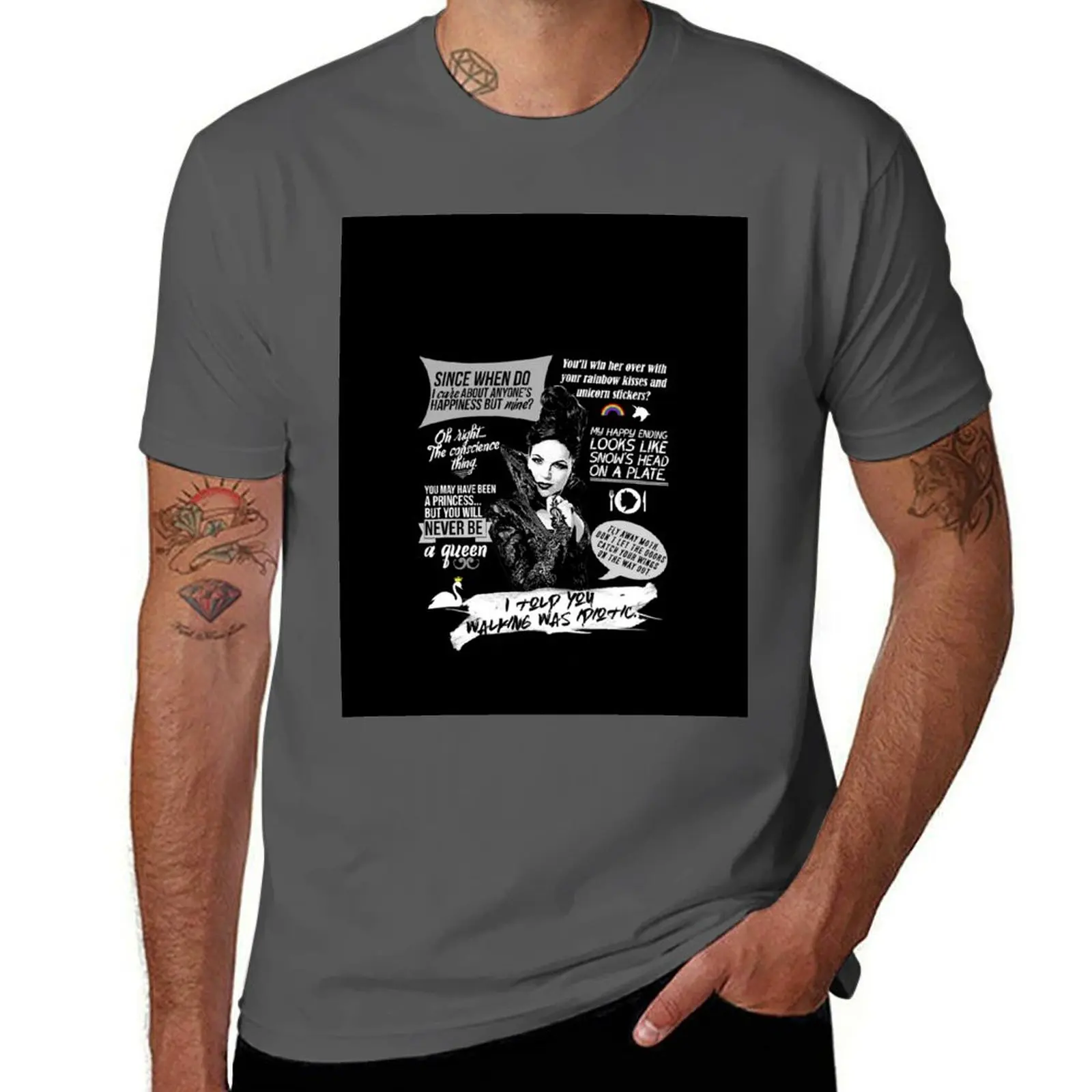 

Evil Queen / Regina Mills Quotes - Ouat T-Shirt Minimalist Graphic Tee Shirt