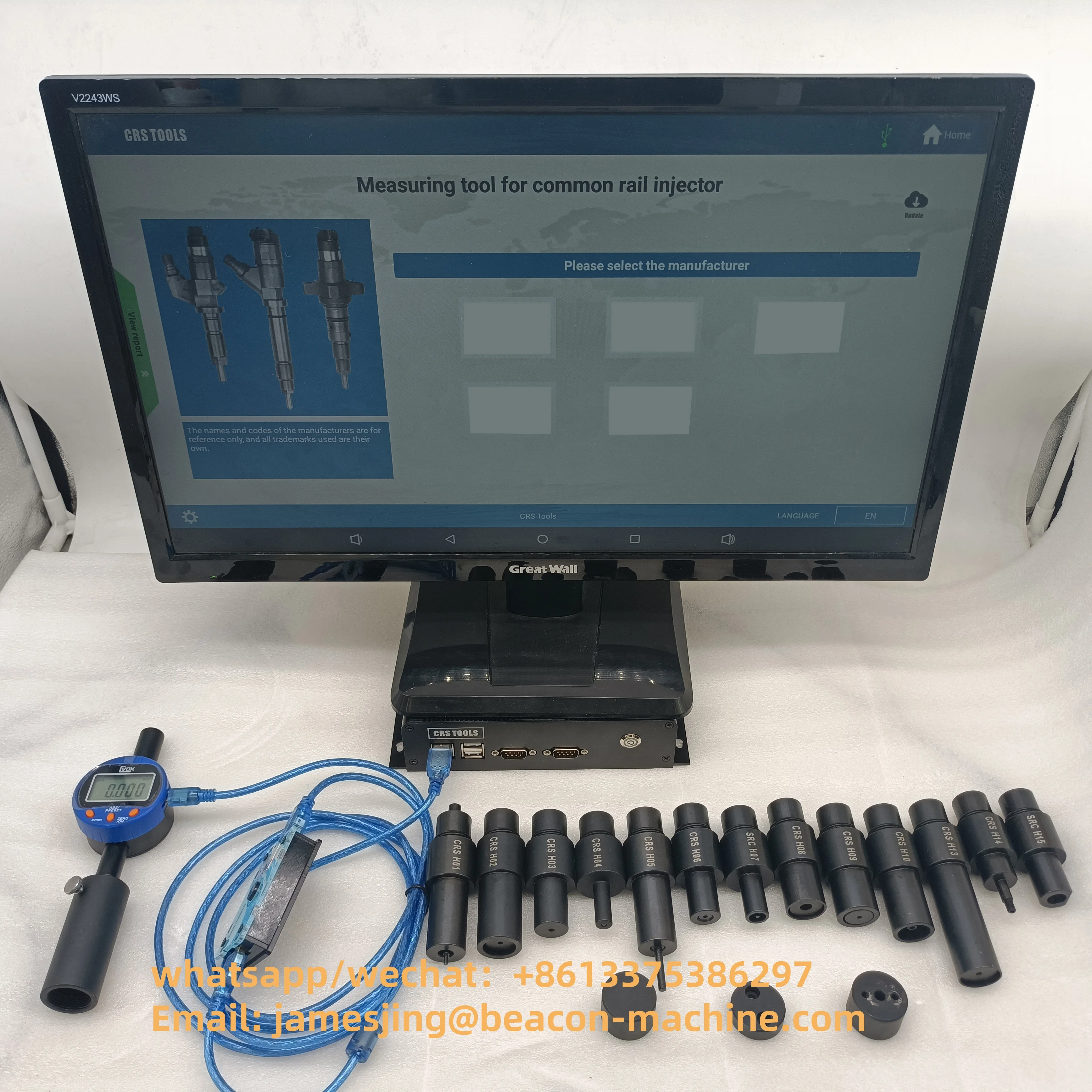 

CRT621A Инструмент для ремонта и измерения дизельных форсунок Common Rail