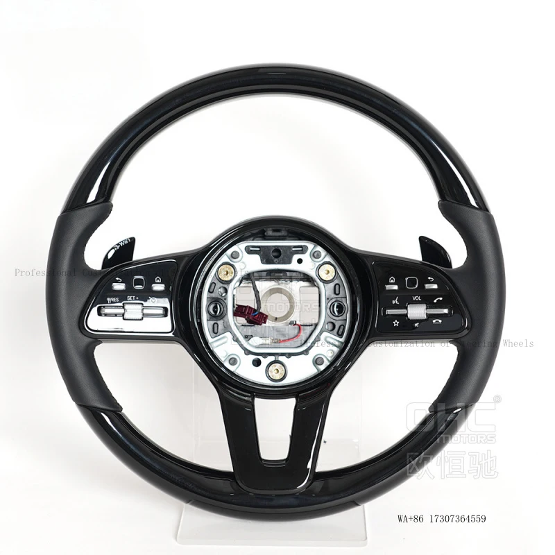 Suitable for 2013-2020 Mercedes-Benz A-Class GLE45/E300 piano black steering wheel modification and upgrade