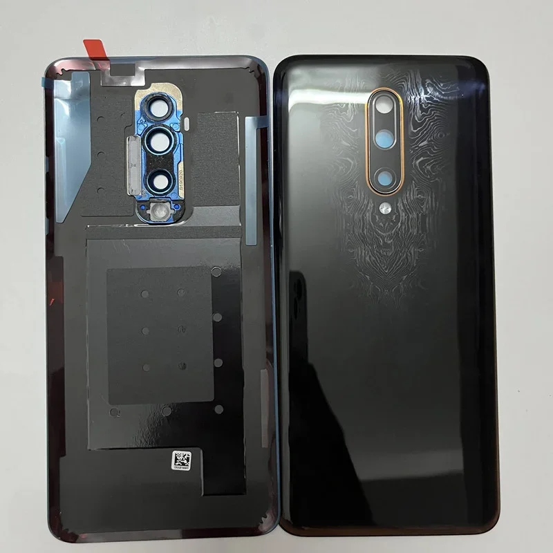 Back Glass For OnePlus 7T Pro 1  7t pro Battery Cover Rear Door Housing Case Replacement With Camera Lens logo