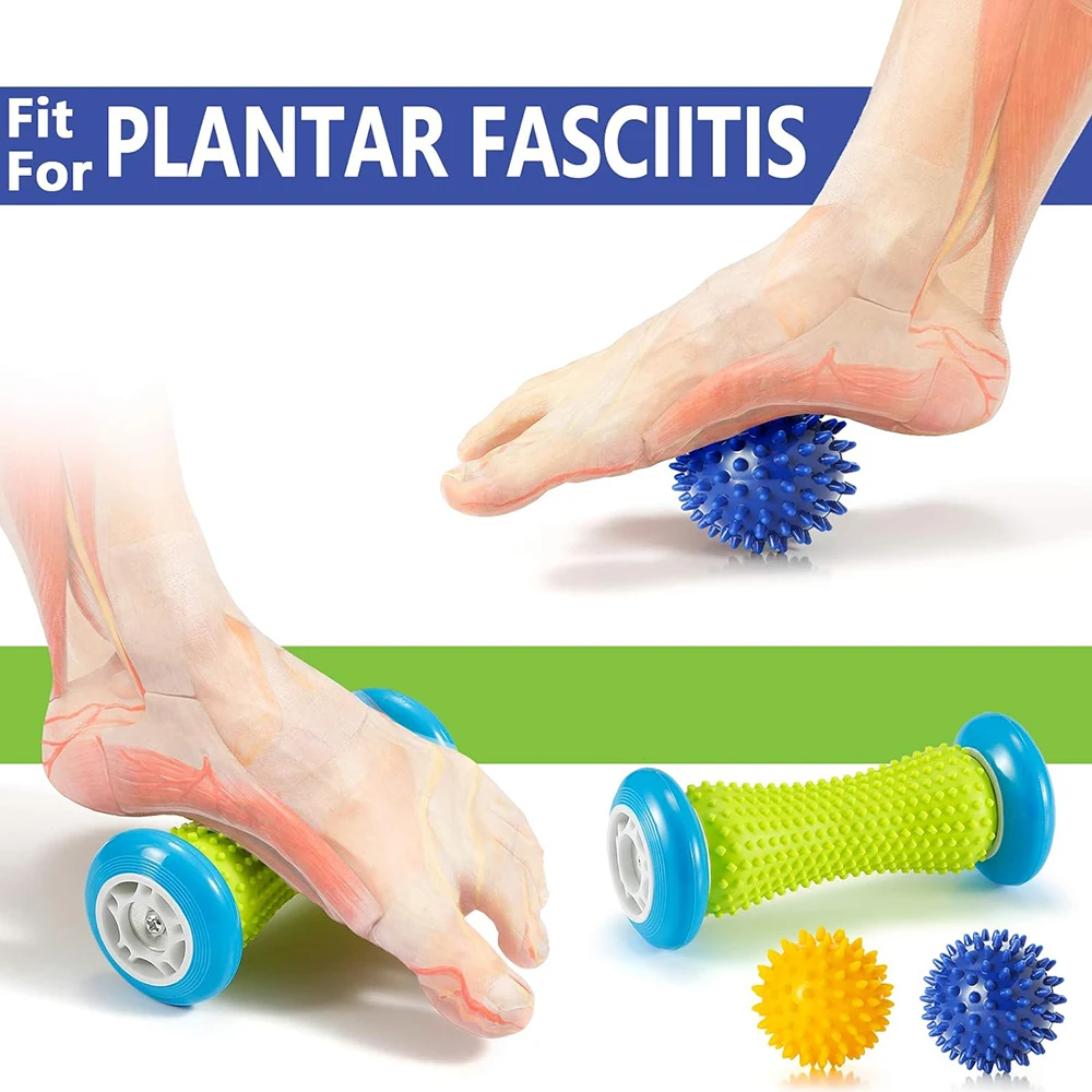 Foot Massage Roller Spiky Balls Fascia Ball For Hand Leg Back Pain Therapy Deep Tissue Trigger Point Recovery Muscle Relaxation view 4