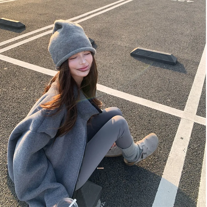 ملابس خارجية ذات ياقة فضفاضة طويلة من Fce على الوجهين ay للسيدات لربيع وخريف وشتاء تصميم جديد Sle للإحساس #5