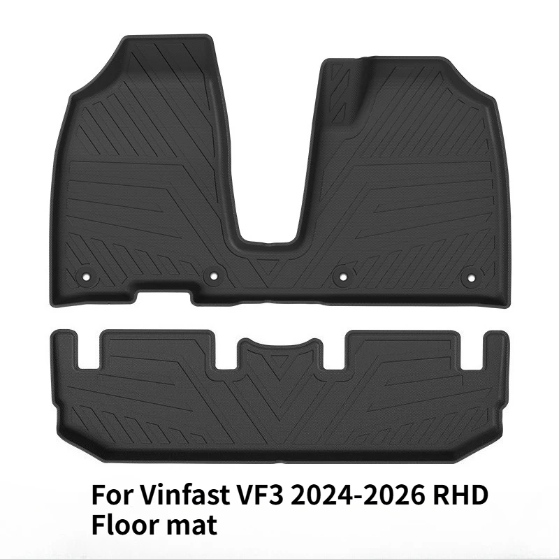 Suitable for 2024-2026 Vinfast VF3 right rudder car floor mat environmentally friendly TPE floor mat
