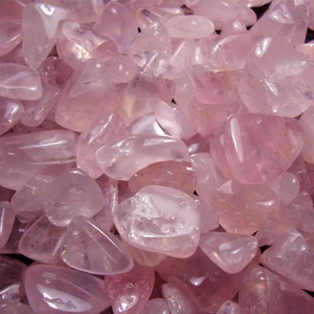 100G 9-12Mm Natural Pink Tumbled Crystal Stones for DIY Crafts Decoration Healing Stone Home Office Environment