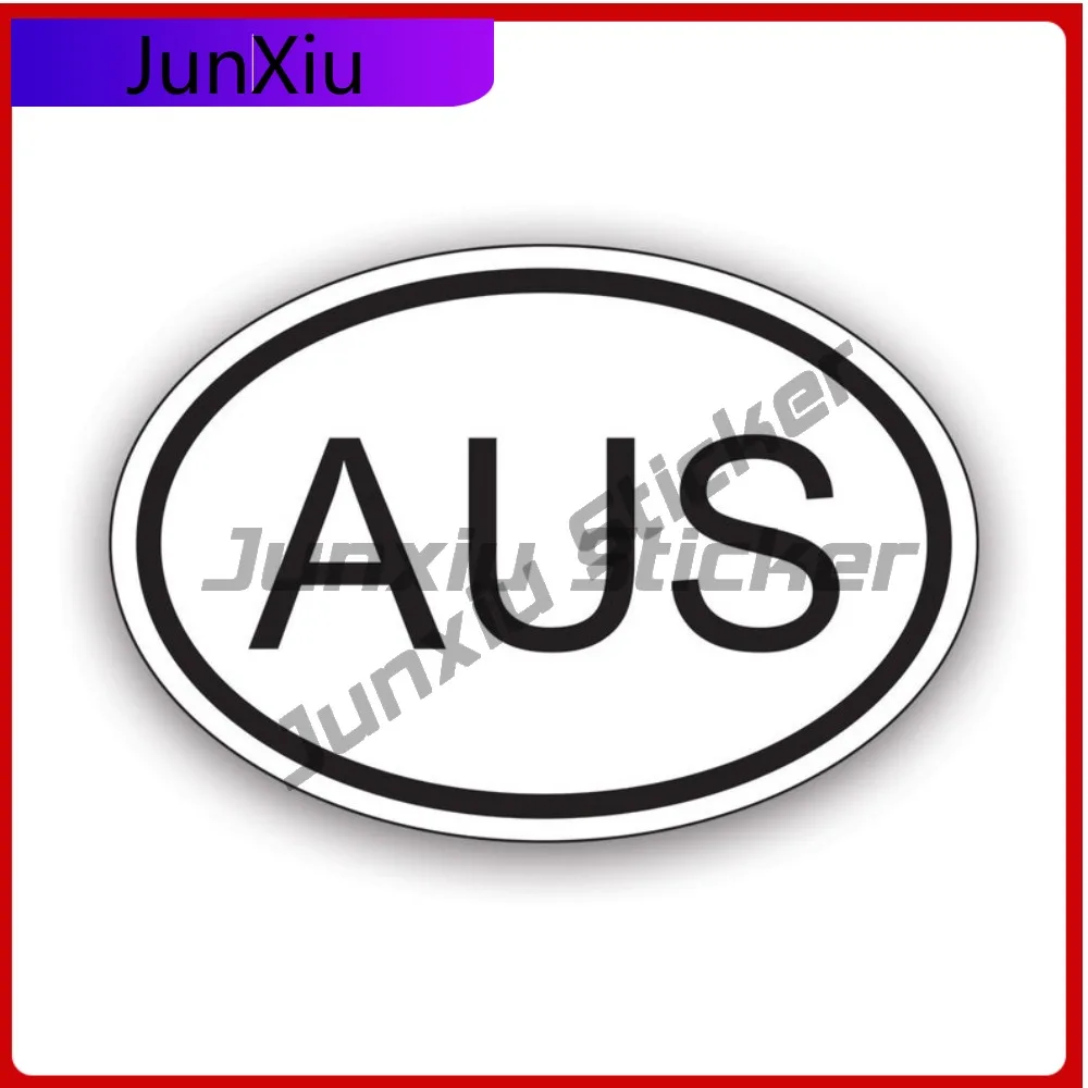 

Amazing Aus Australia Country Code Oval Sticker Uv Protected Decalsaustralian Classic Vinyl Sticker Weather Resistant