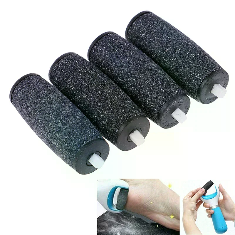 

4Pcs Coarse Replacement Refill Roller Head For Electric Pedicure Foot File Tools